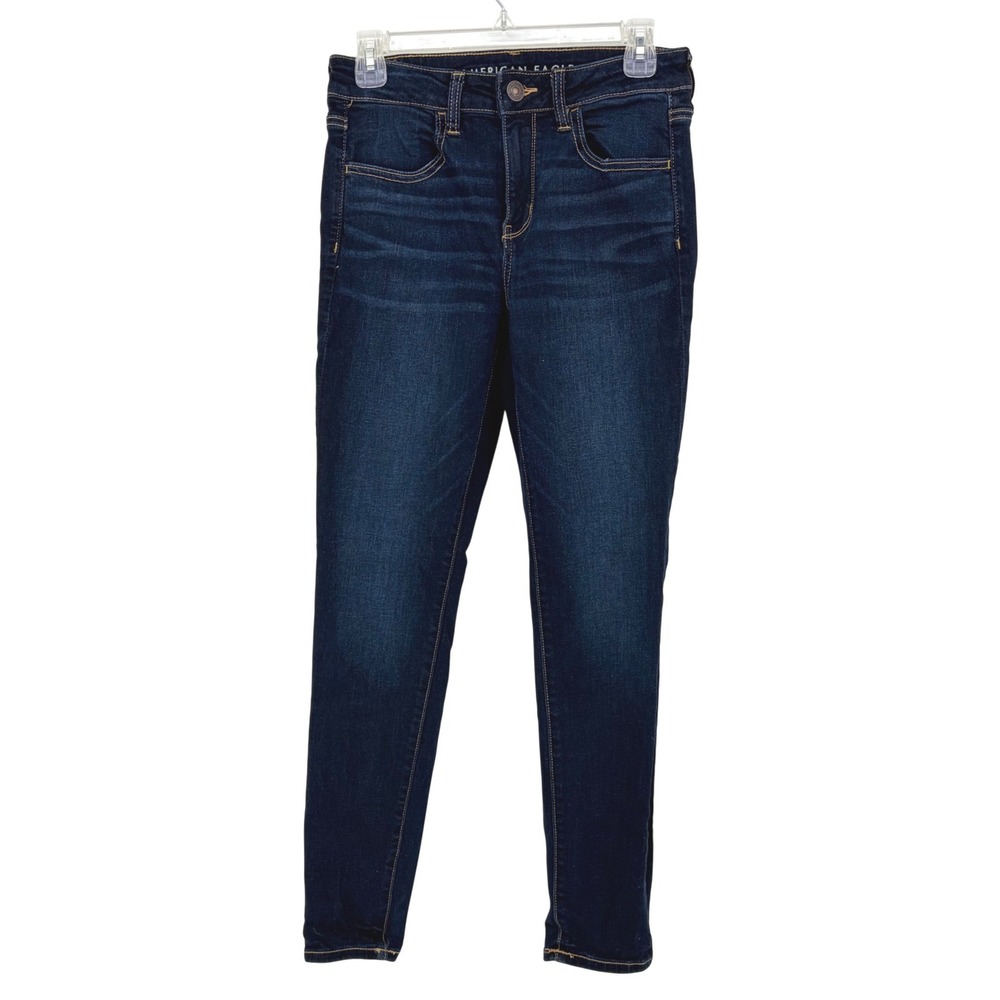 American Eagle Jegging Ne(x)t Level Stretch Dark Wash Mid Rise 8 Minimalist Slim